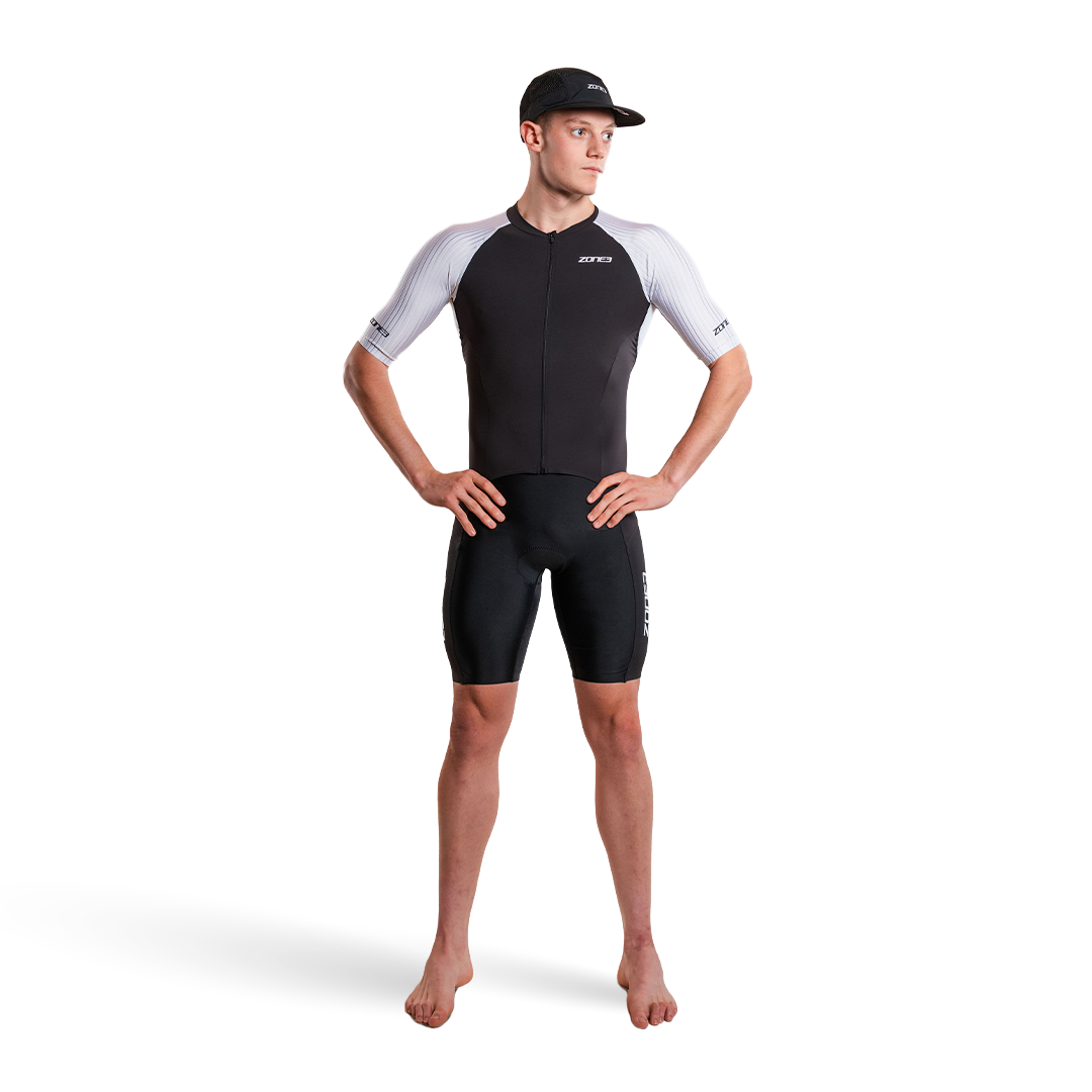 Lava Long Distance Full Zip Short Sleeve Trisuit – ZONE3