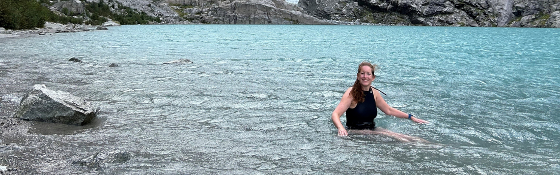 Live Meddings is dipping in the cold water in Norway 