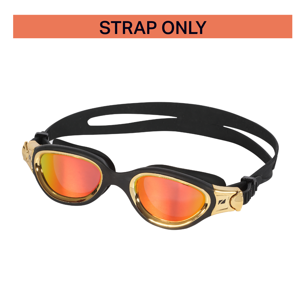 Black Venator-X/Vapour goggle strap shown with goggles, only strap available for purchase (UK customers only).