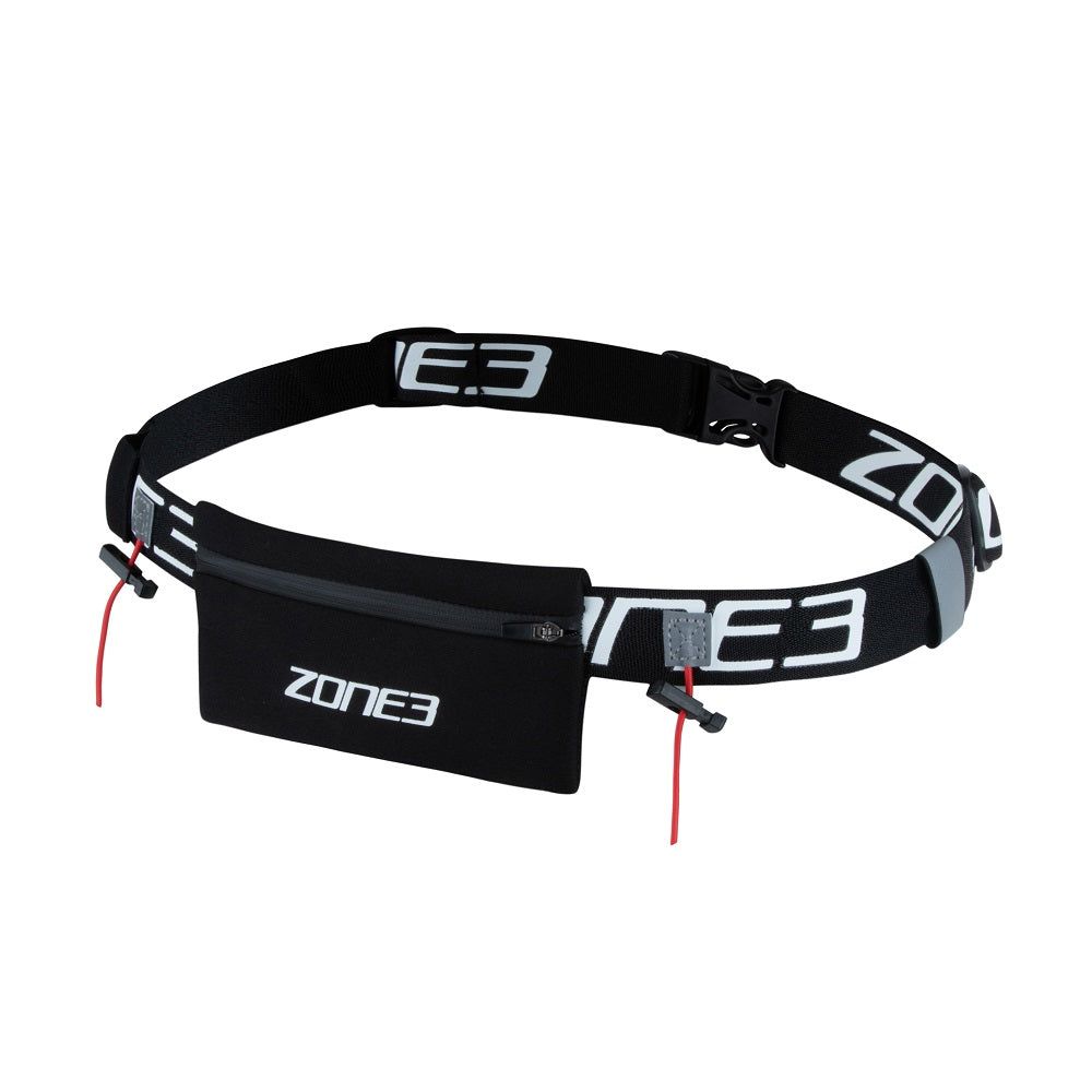 Endurance Number Belt with Neoprene Fuel Pouch and Energy Gel Storage - ZONE3 UK
