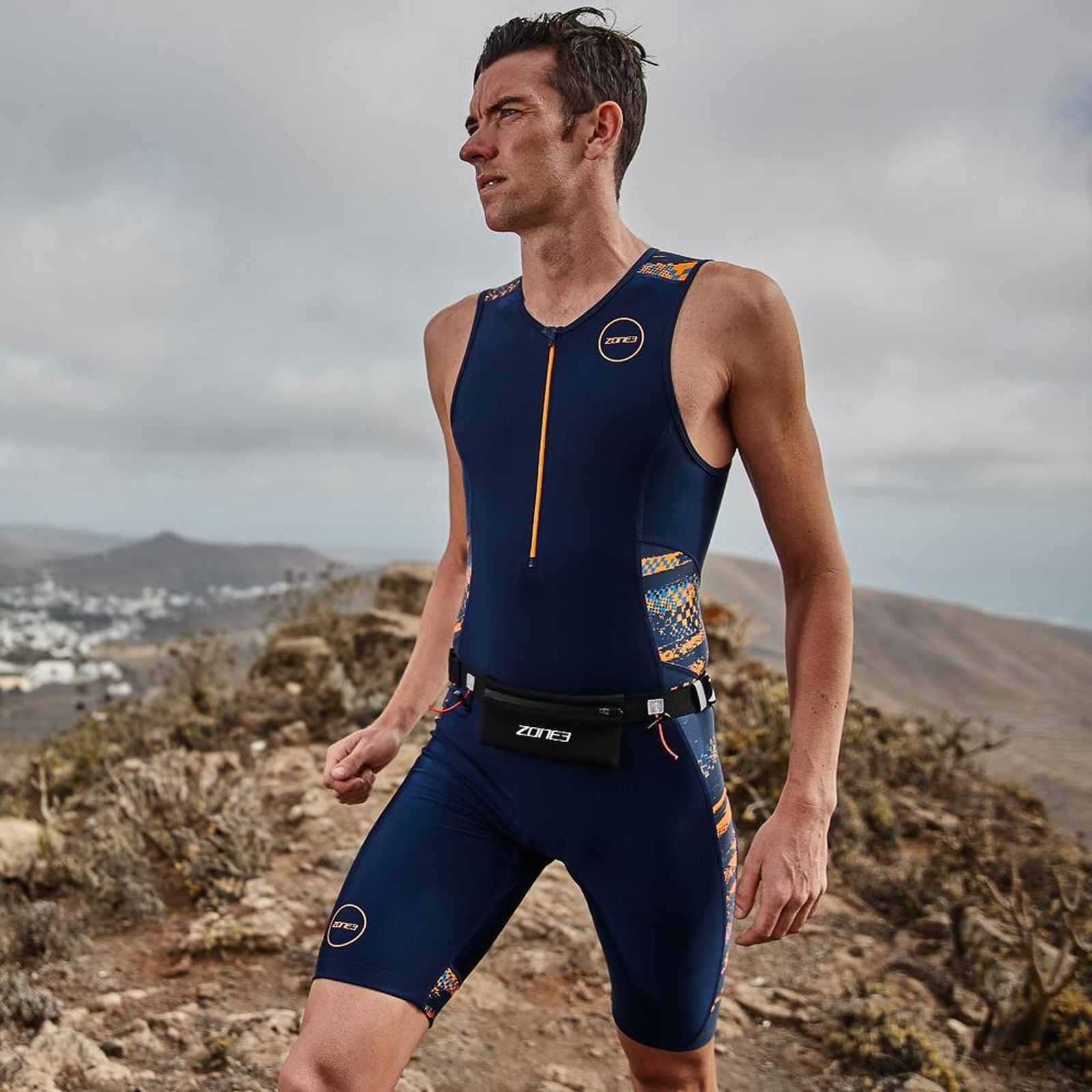 Endurance Number Belt with Neoprene Fuel Pouch and Energy Gel Storage ZONE3
