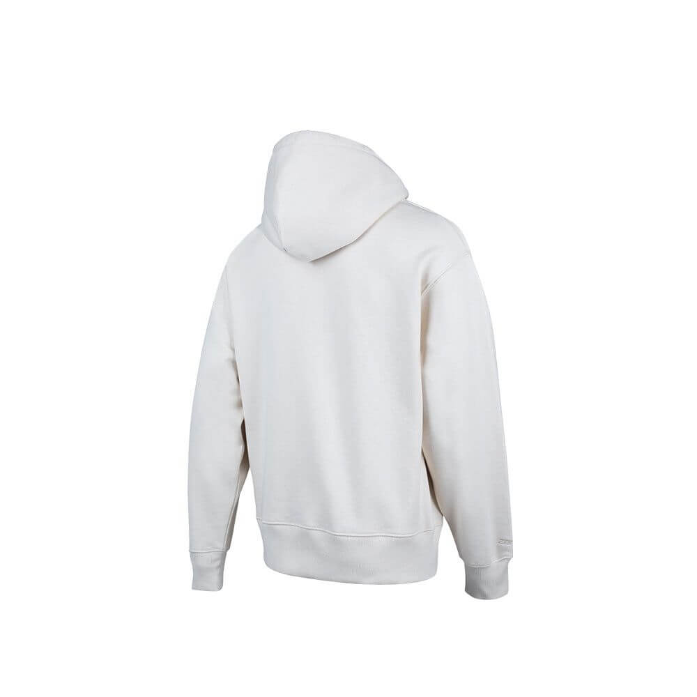 A Zone3 Haweswater hoodie in White. Back facing on a white background.