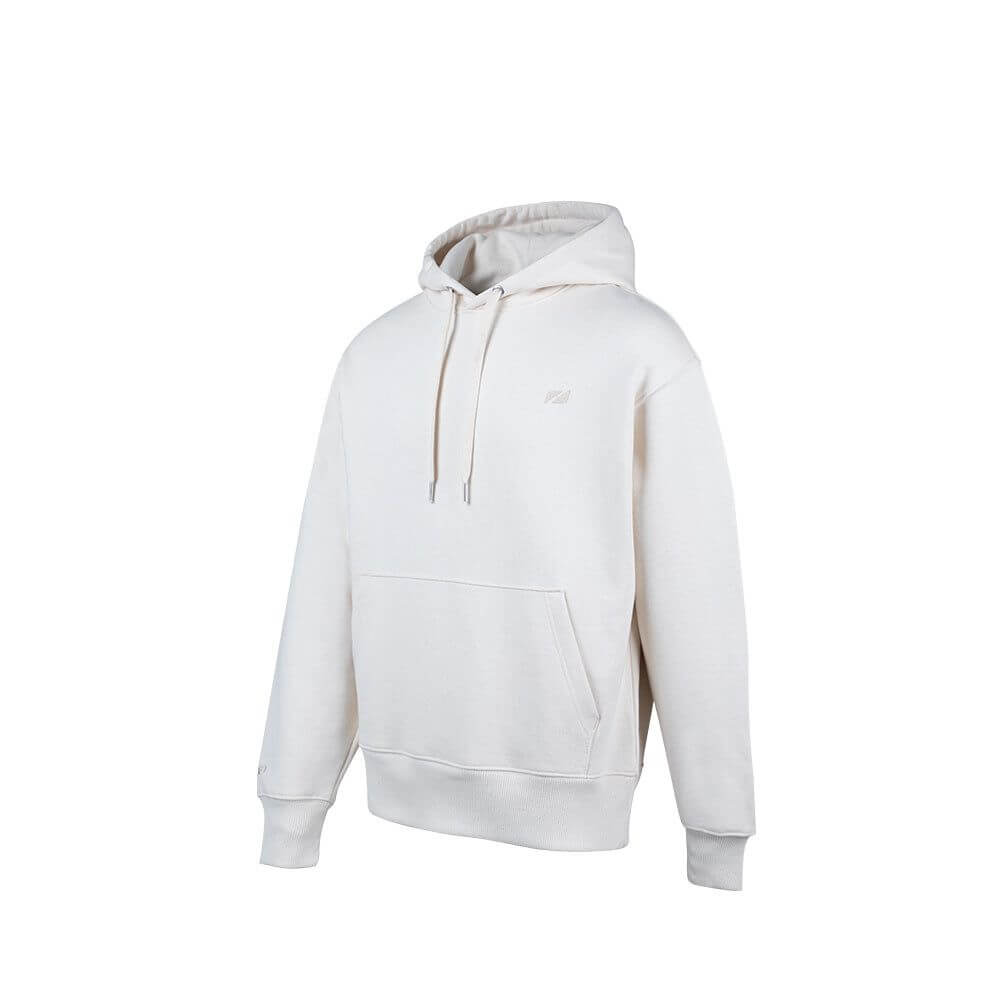 A Zone3 Haweswater hoodie in White. Front facing on a white background.