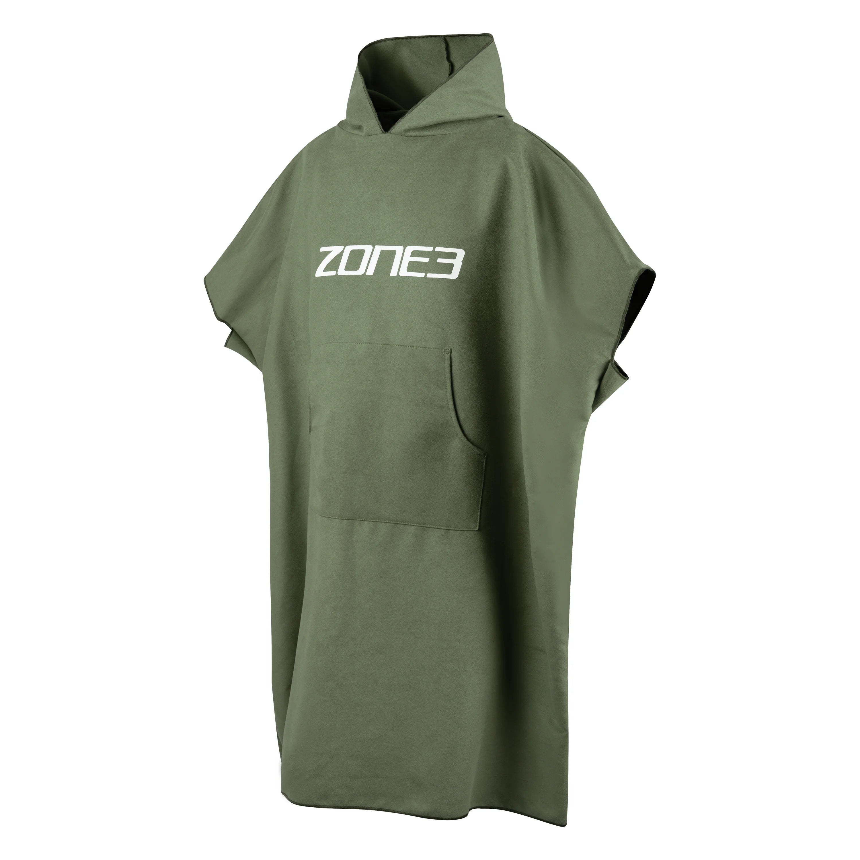 Microfibre Changing Robe in stylish Khaki, perfect for quick drying after swim or beach activities.