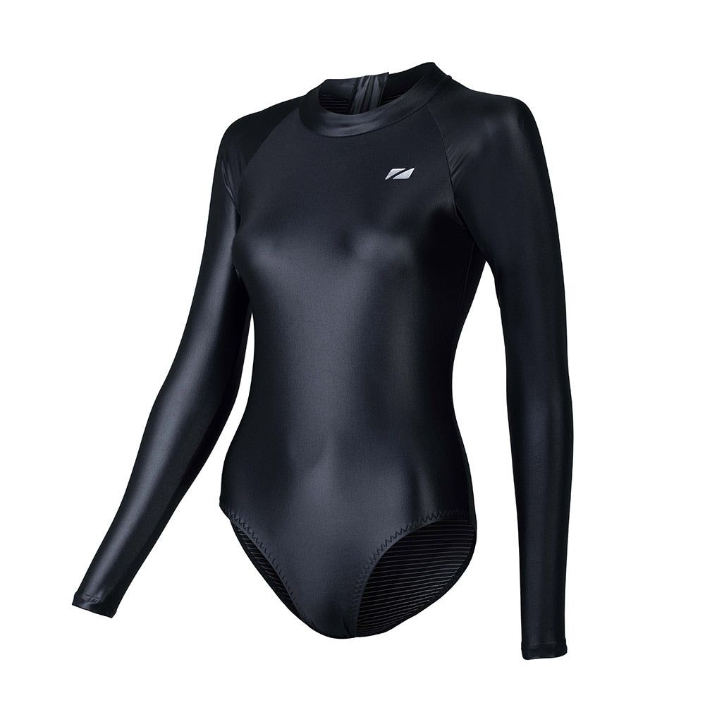 ZONE3 Women's OWS Ti Thermal High Neck Swim Costume with Titanium Lining/Inner Bra Shelf, Long Sleeve Swimsuit for Open Water/Pool Swimming ZONE3 Women's OWS Ti Thermal High Neck Swim Costume with Titanium Lining/Inner Bra Shelf, Long Sleeve Swimsuit for Open Water/Pool Swimming