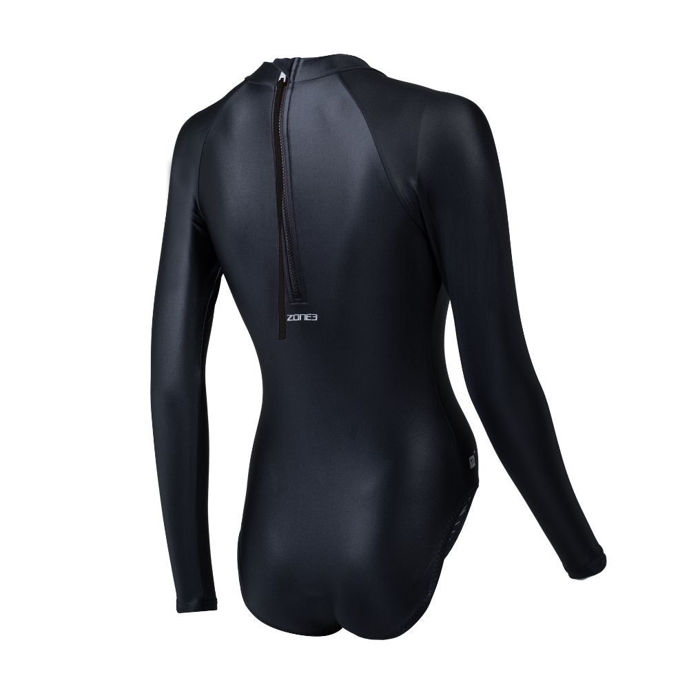 High neck long sleeve swimsuit clearance