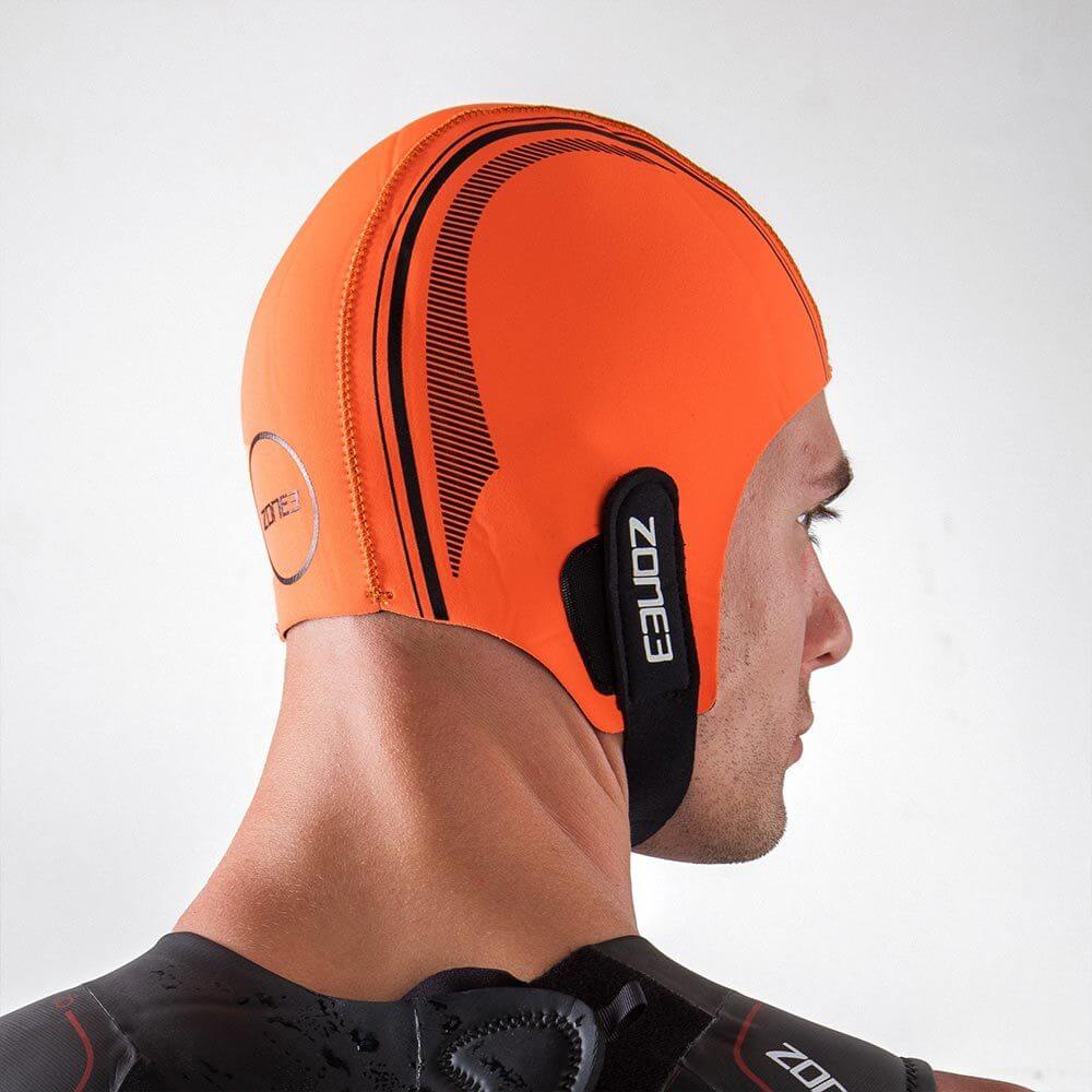 Orange Neoprene Swim Cap ZONE3 Orange Neoprene Swim Cap ZONE3