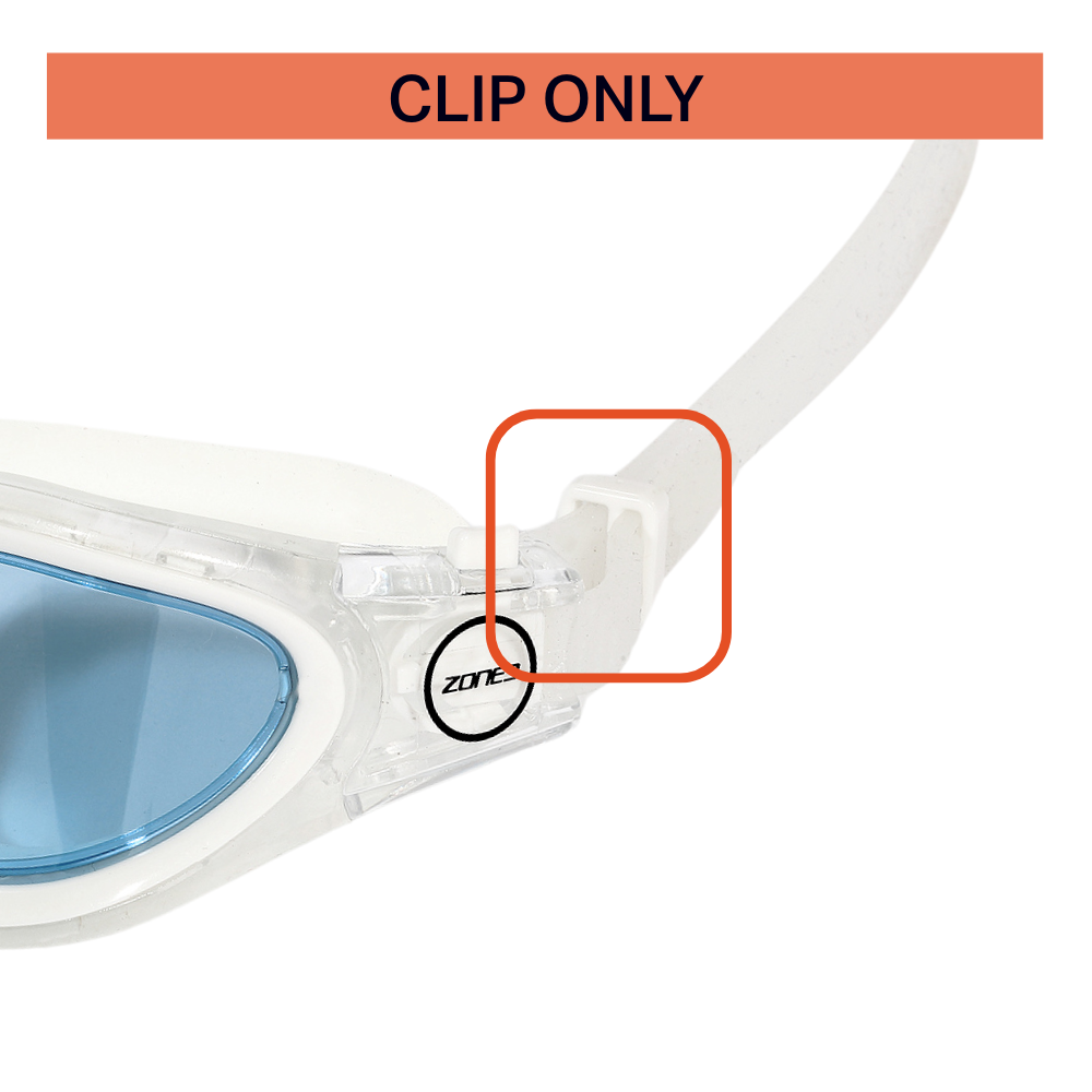 Clear Venator-X Vapour Goggle Clip Only. Goggle clip is highlighted in the image. Available for UK addresses only. 