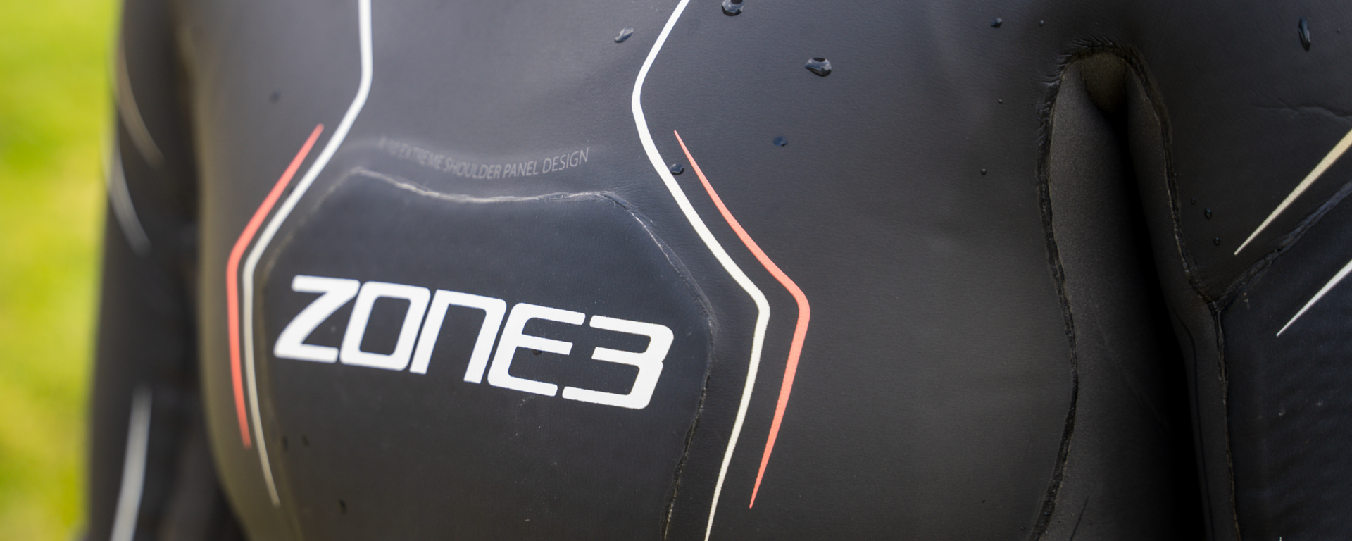 close up of the wetsuit from the front 
