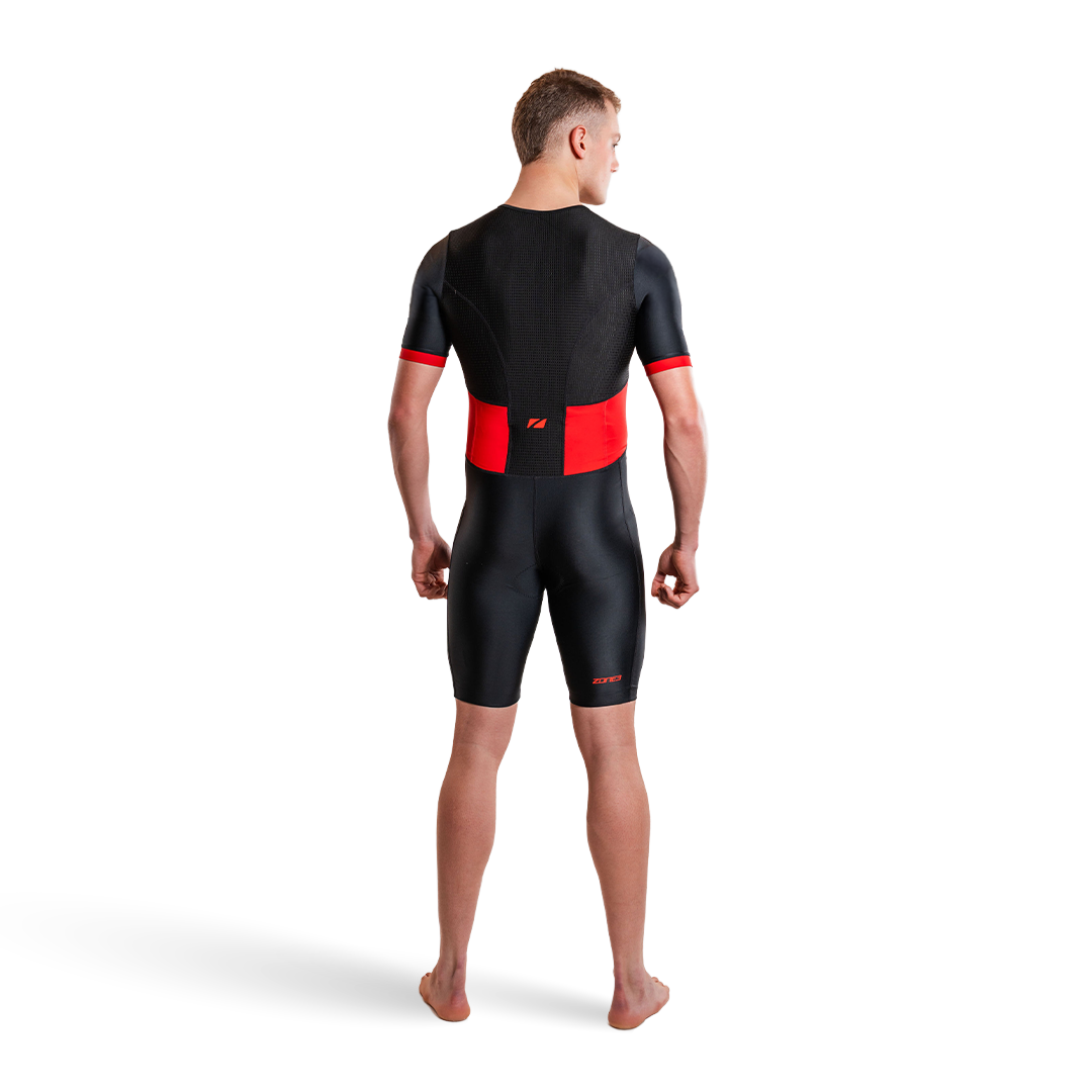 Man wearing activate short sleeve trisuit