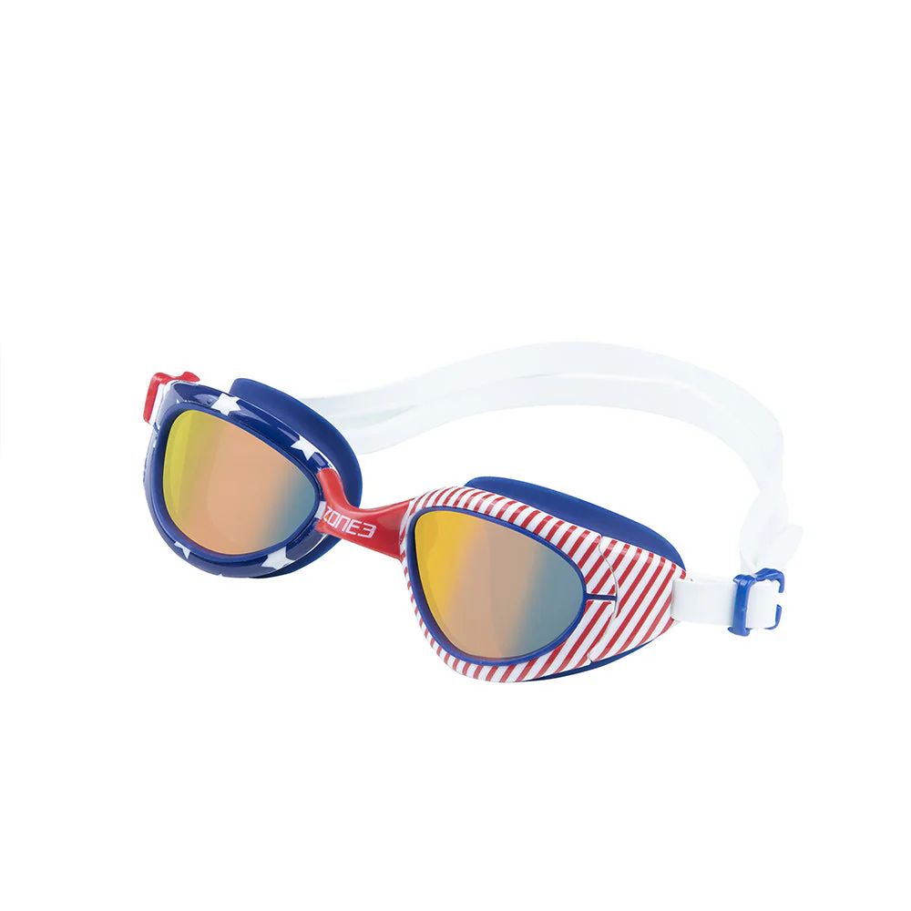 Attack Swim Goggles - USA with polarized lenses for enhanced vision and flexible fit.