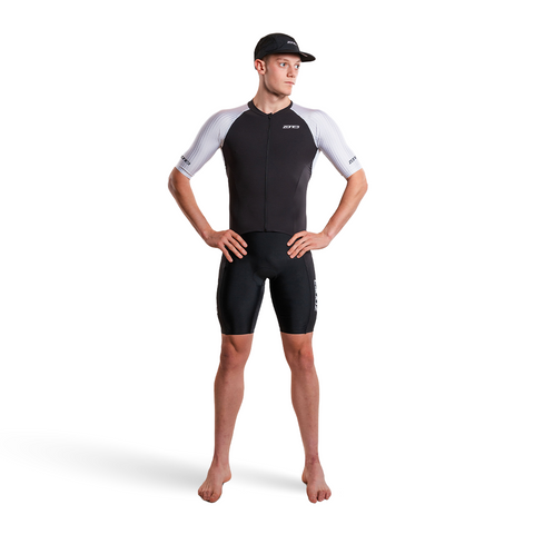 Lava Long Distance Full Zip Short Sleeve Trisuit – ZONE3
