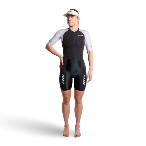 Lava Long Distance Full Zip Short Sleeve Trisuit – ZONE3