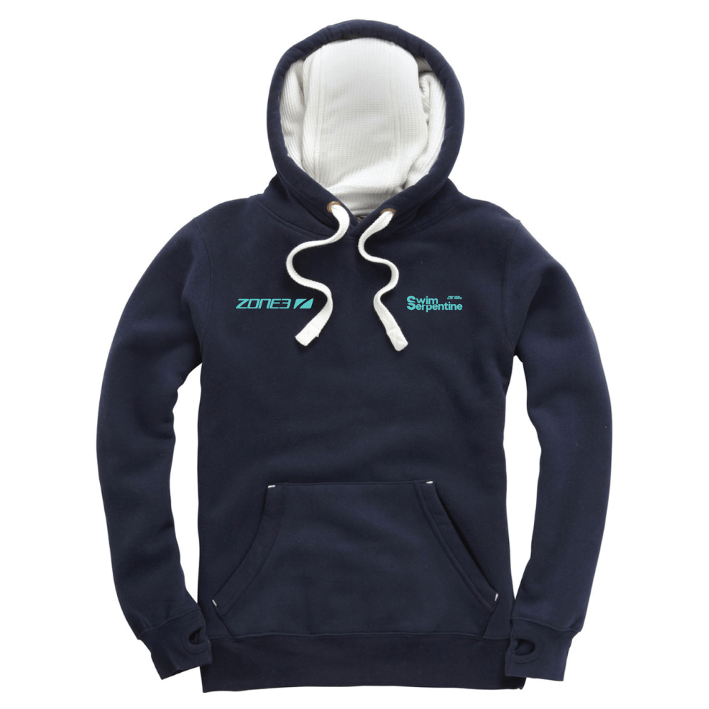 Swim Serpentine Hoodie featuring heavyweight soft fabric, 3 panel hood, kangaroo pocket, and ribbed cuffs.