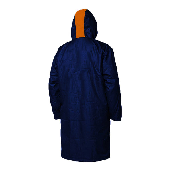 Polar Fleece Parka Robe Jacket - Navy/Grey/Orange, Changing Robes by ZONE3